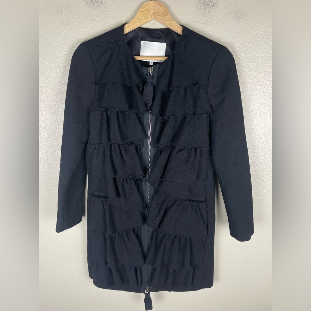 Phillip Lim Ruffled Wool Jacket Women’s Size 2